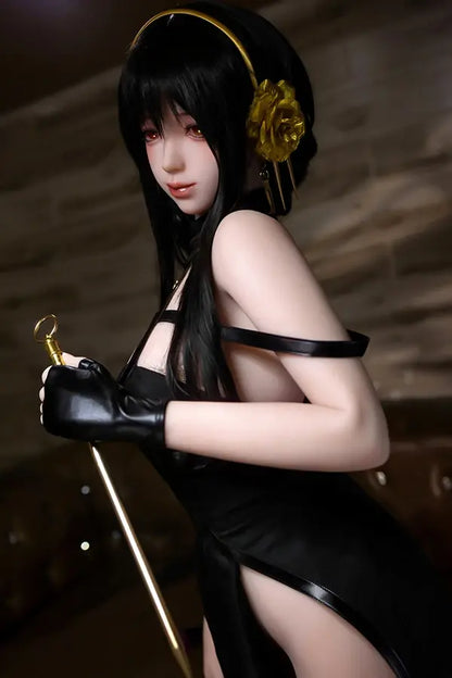 SY Doll | 160 cm große, asiatische Schönheit mit pinken Haaren und großem Busen – lebensechte TPE-Sexdoll – Fiora