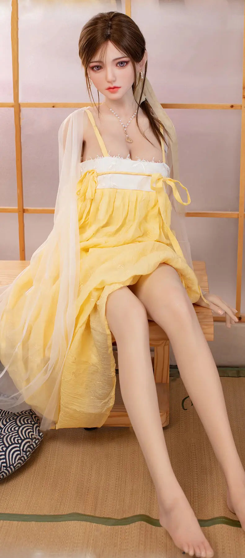 SY Doll | 160 cm große, asiatische Schönheit mit pinken Haaren und großem Busen – lebensechte TPE-Sexdoll – Fiora