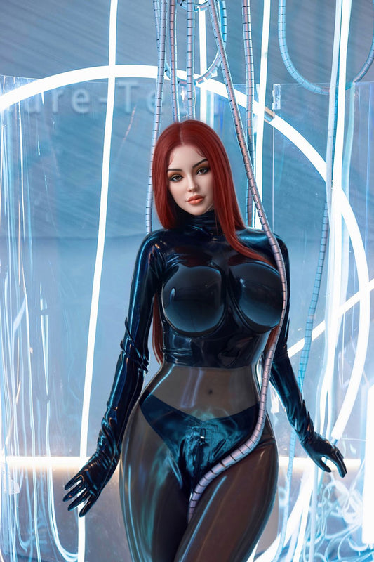 Rosretty Doll | 169cm/5ft5 Huge Breasts Enigmatic Cyberpunk Red-hair Cosplay Realistic TPE Sex Doll - Nova - TLD