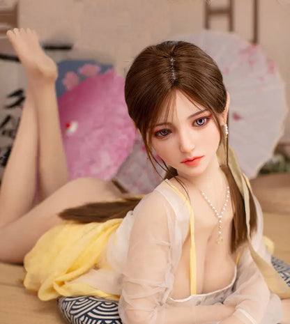 SY Doll | 160 cm große, asiatische Schönheit mit pinken Haaren und großem Busen – lebensechte TPE-Sexdoll – Fiora