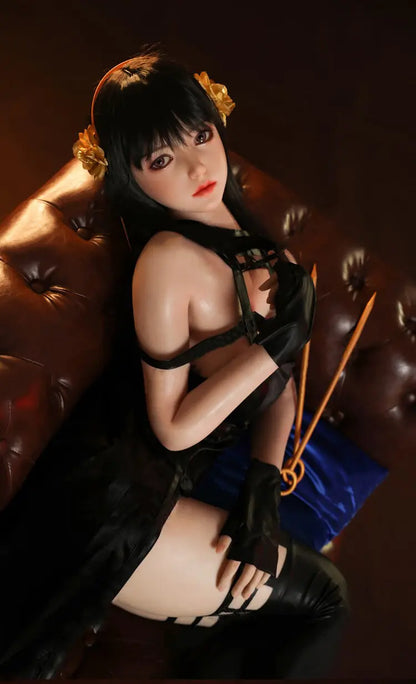 SY Doll | 160 cm große, asiatische Schönheit mit pinken Haaren und großem Busen – lebensechte TPE-Sexdoll – Fiora