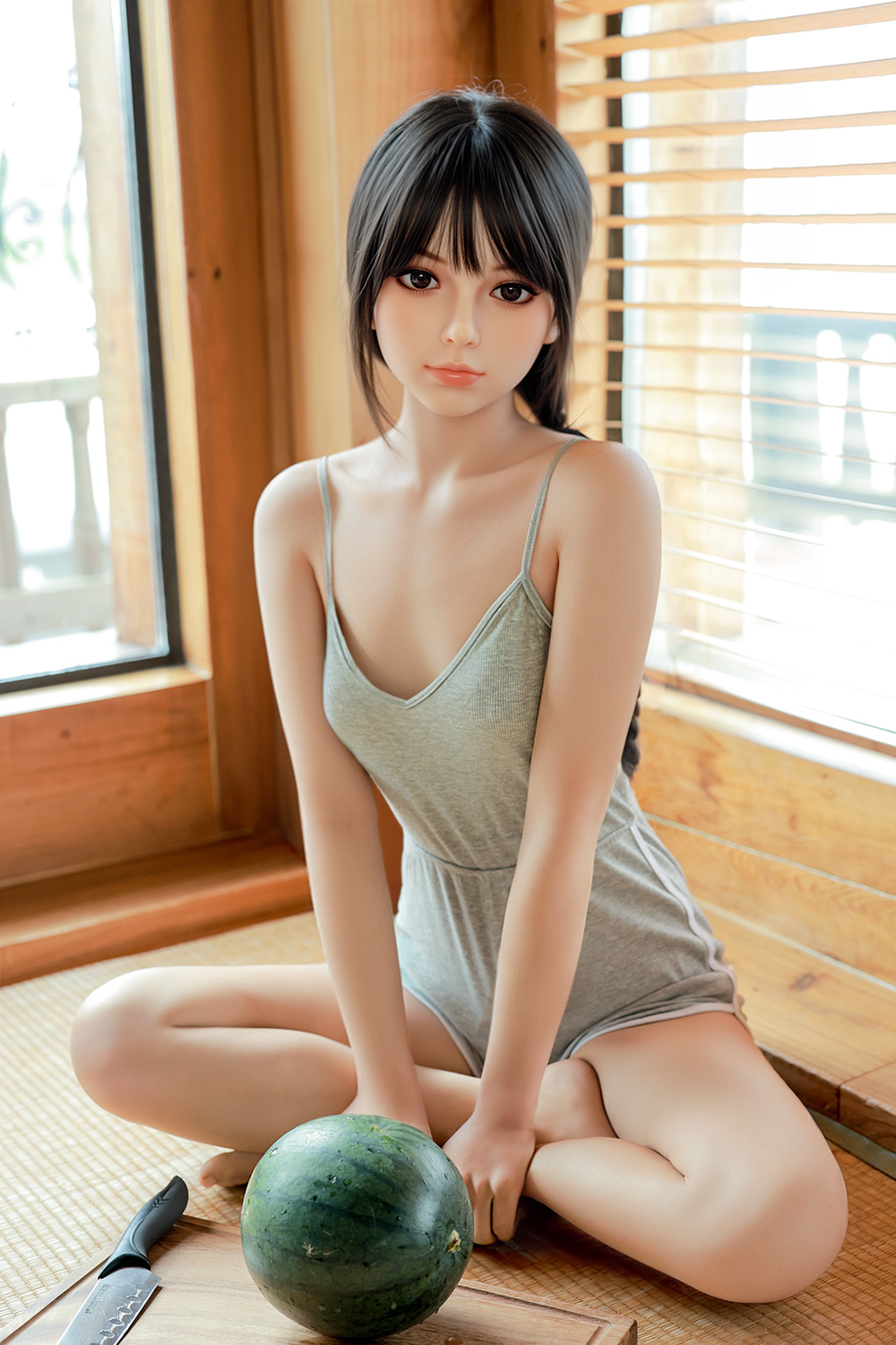 SY Doll | 150cm/4ft11 Small Breasts Asian Lovely Attractive Realistic TPE Sex Doll - Ellie (In Stock US) - TLD