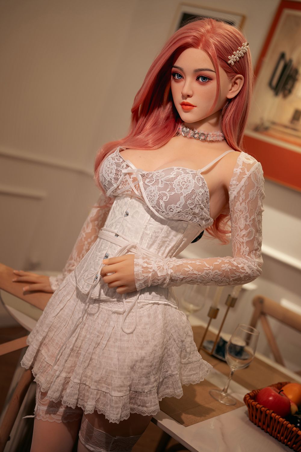 SY Doll | Asian 160cm/5ft3 Lovely Pink Hair Big Breasts Sex Doll - Sarah - TLD