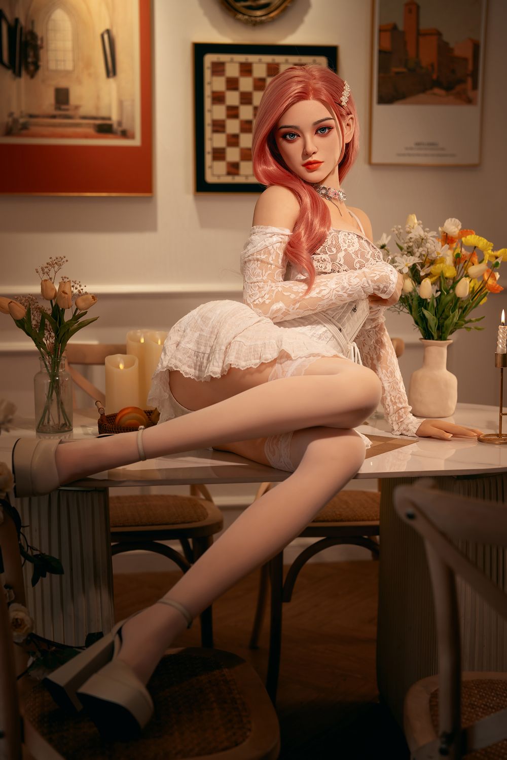 SY Doll | Asian 160cm/5ft3 Lovely Pink Hair Big Breasts Sex Doll - Sarah - TLD
