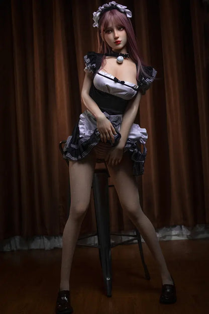 SY Doll | 160 cm große, asiatische Schönheit mit pinken Haaren und großem Busen – lebensechte TPE-Sexdoll – Fiora