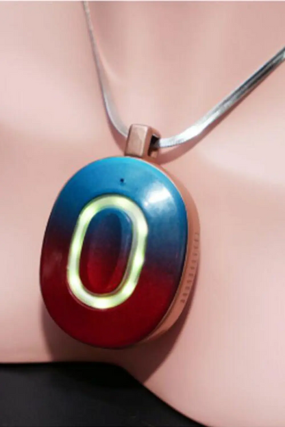 TopLoveDoll AI Chat Necklace – Portable voice AI companion for sex dolls, silver pendant design