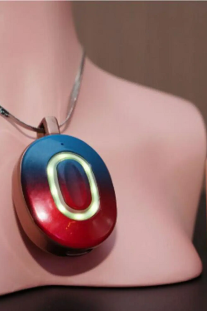 TopLoveDoll AI Chat Necklace – Portable voice AI companion for sex dolls, silver pendant design
